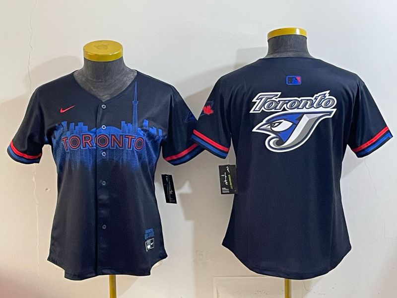Youth 2025 Toronto Blue Jays Blank black Joint Name Nike MLB Jersey style 004